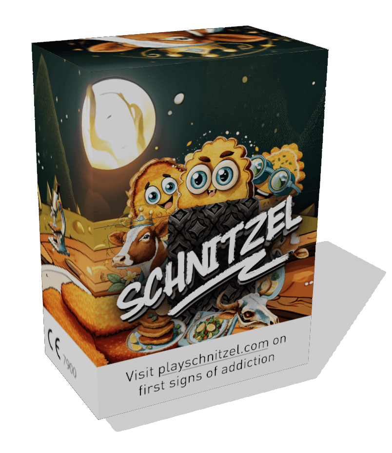 Schnitzel™ card game box